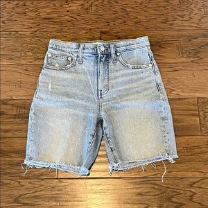 Madewell High Rise Mid Length Shorts Size 23